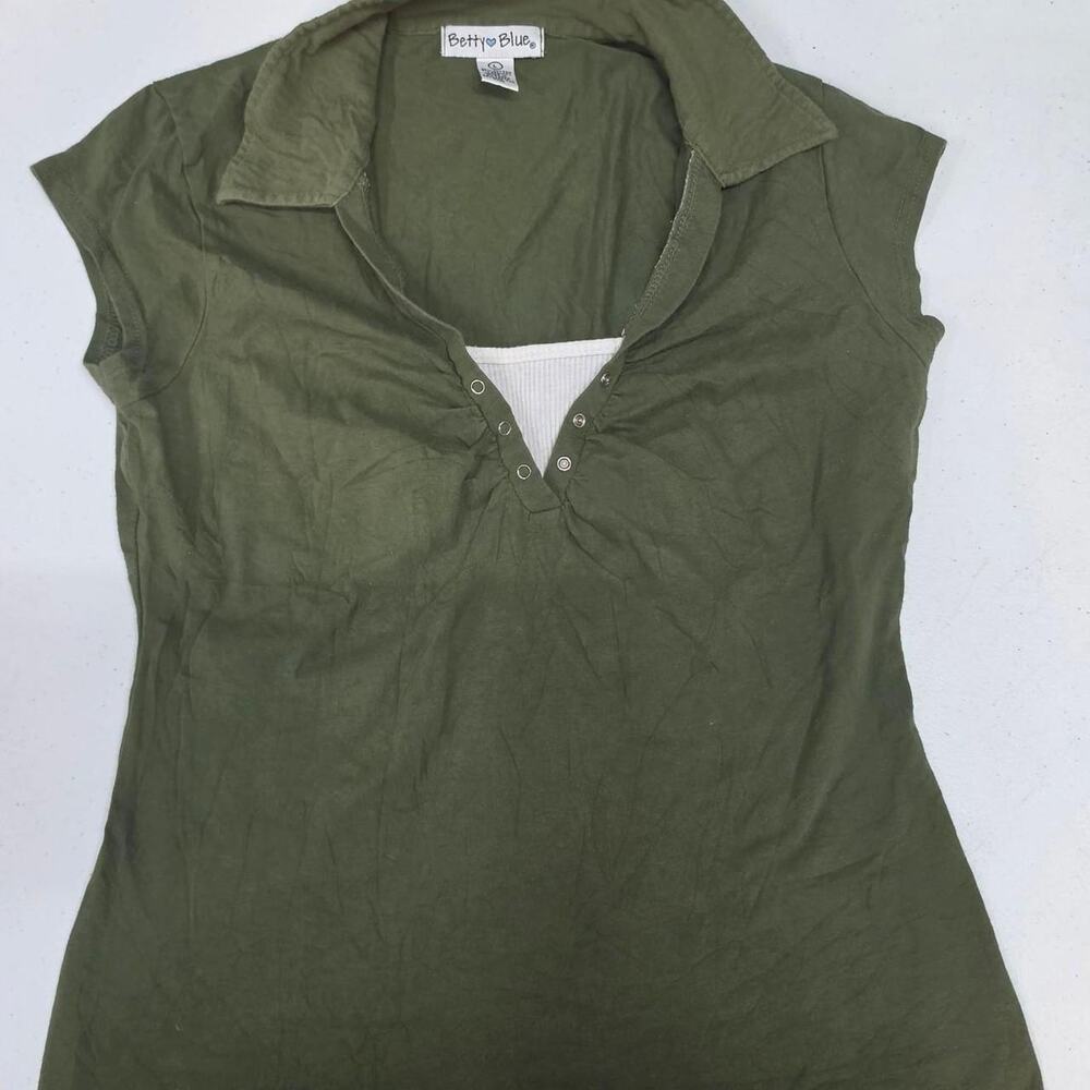 Betty blue olive green sleeveless